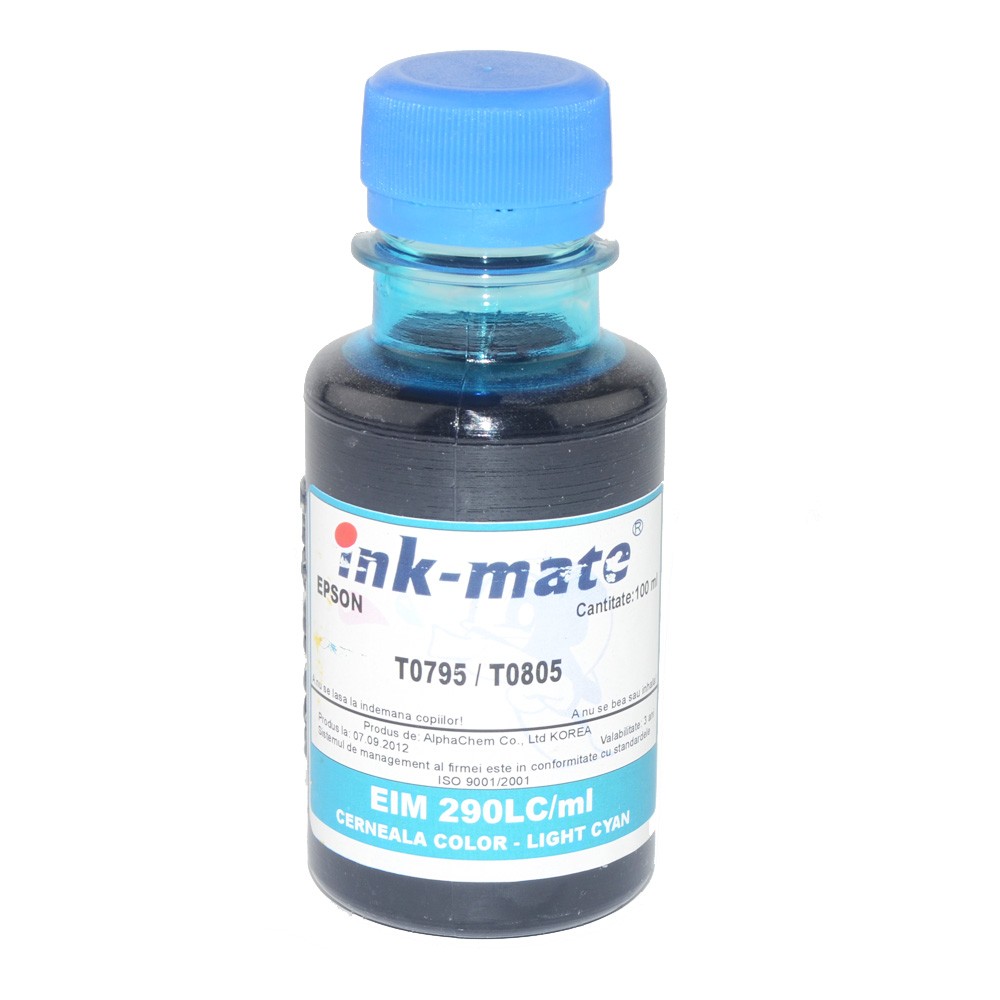 Cerneala foto refill Light Cyan (albastru deschis) pentru imprimante Epson 1000 ml - imagine 4